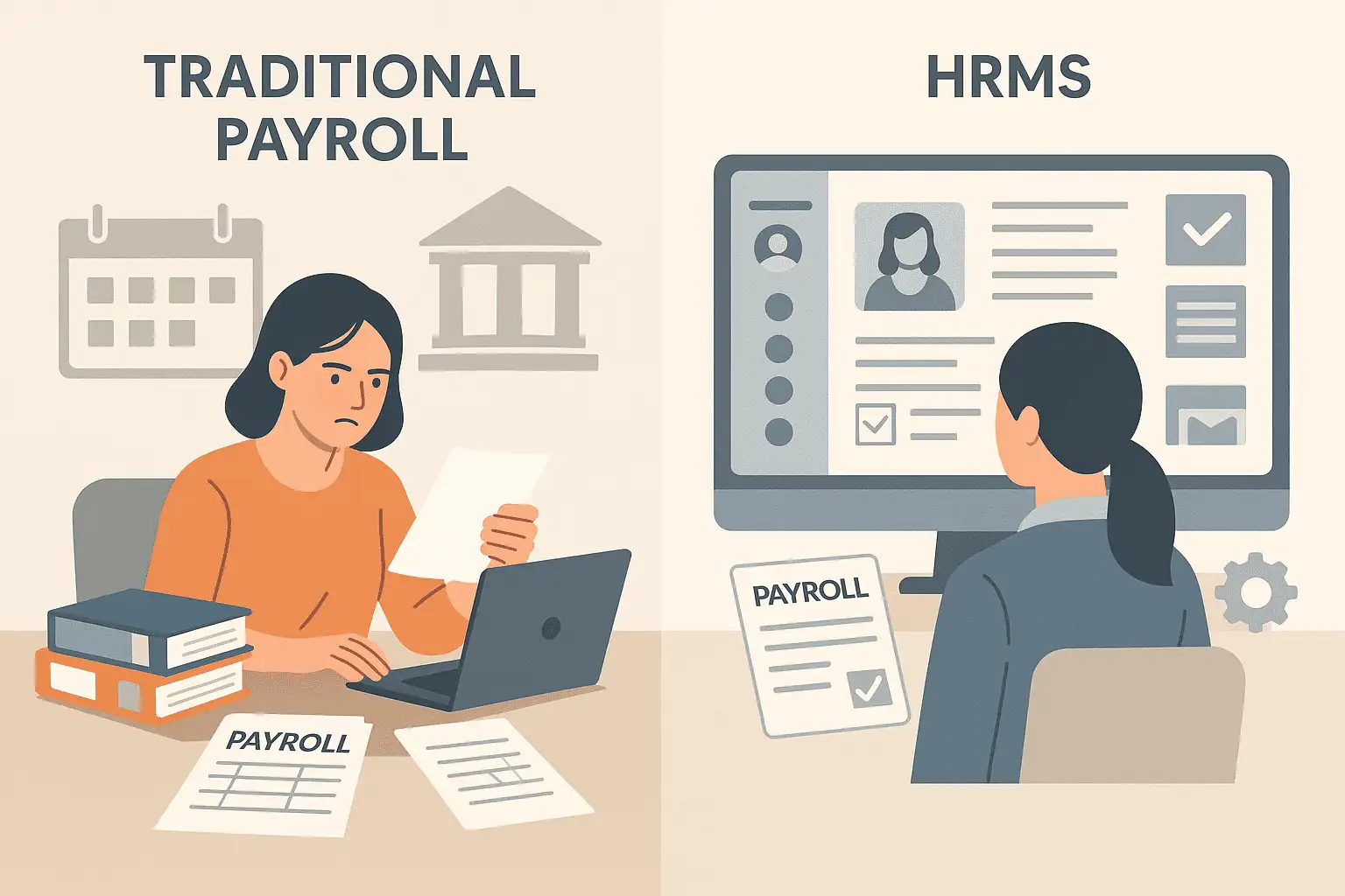 HRMS vs Traditional payroll