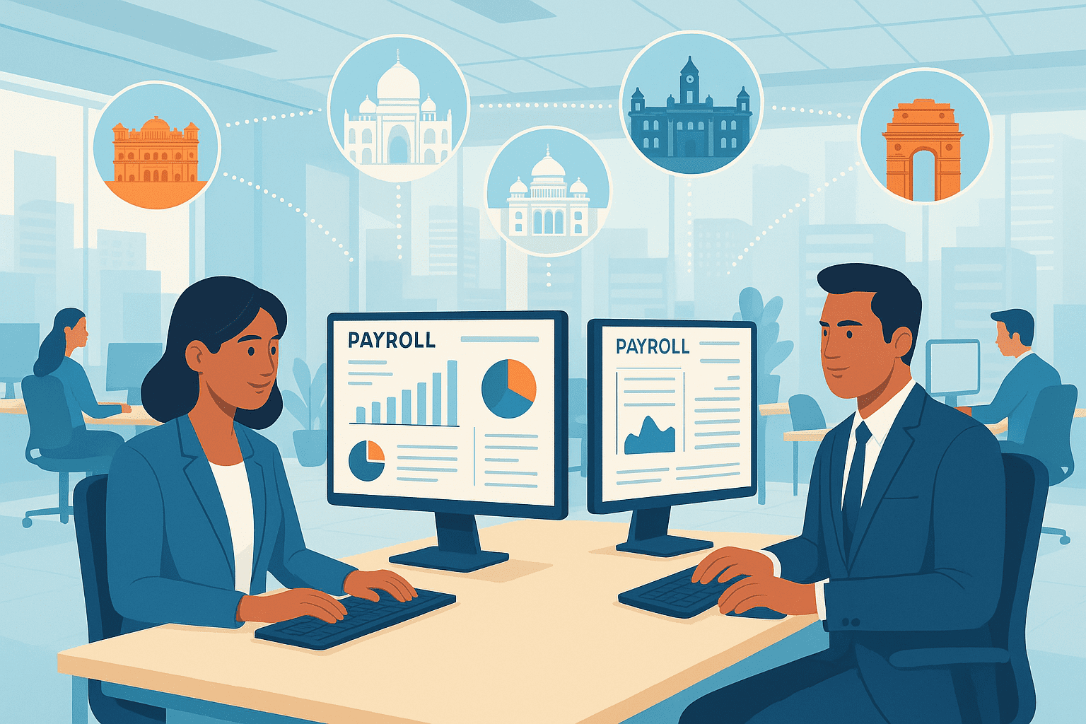 multi-city payroll India