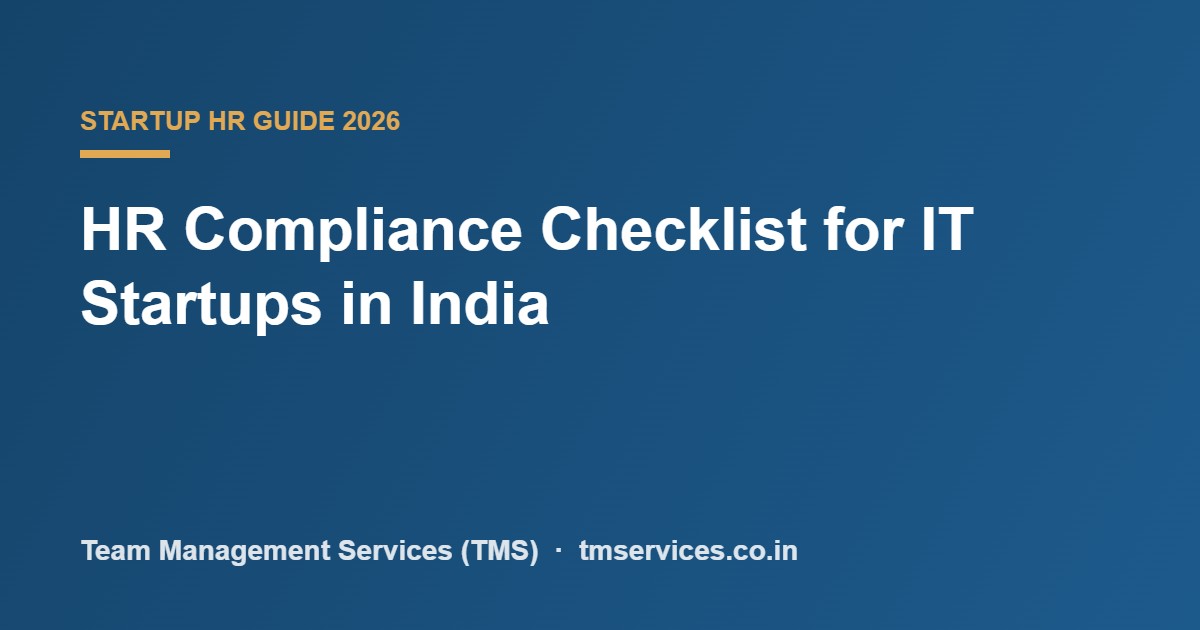 HR compliance for IT startups in India